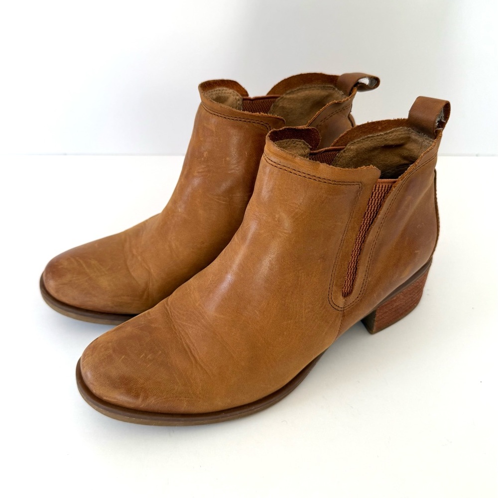 Gorgeous Tan Leather Korks Ankle Boots - Women’s 6.5